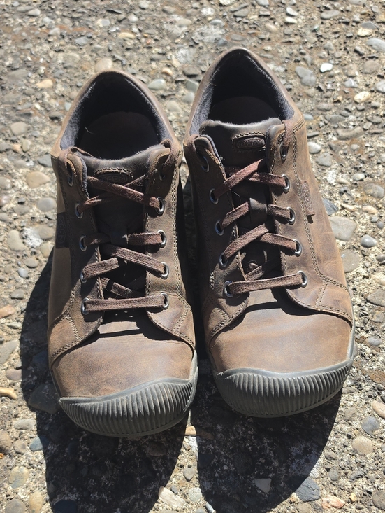 Keen Other - Keen Men's Brown Leather Lace-Up Sneakers